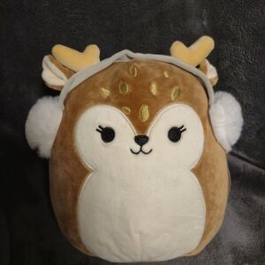 Squishmallows Brown and Cream Deer Stuffed Animal